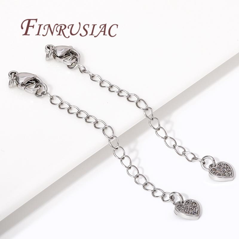 18K Gold Plated Connectors For Jewelry,Extension Extender Tail Chains with Lobster Clasps For Jewelry,DIY Bracelets Accessories