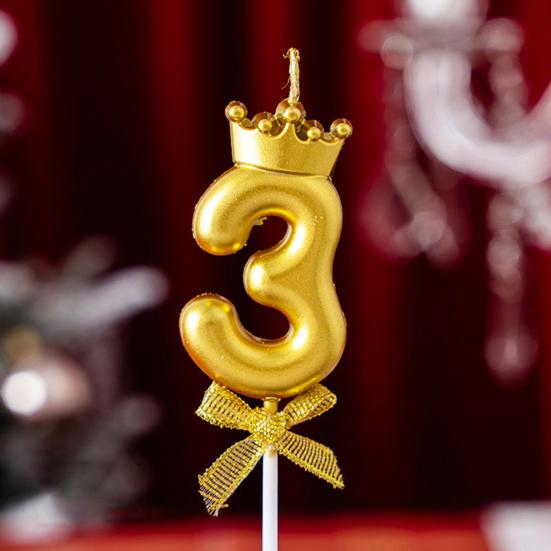 Number Cake Topper Candles 0-9 Cake Number Set Reusable Acrylic Cake Number Stand for Birthday Anniversary Milestone Celebrations