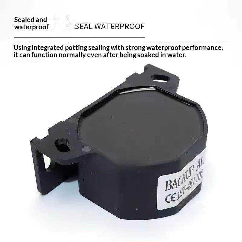 12V To 48V Backup Warning Alarm Waterproof Reverse Beeper Horn For Truck Excavator Engineering Vehicle