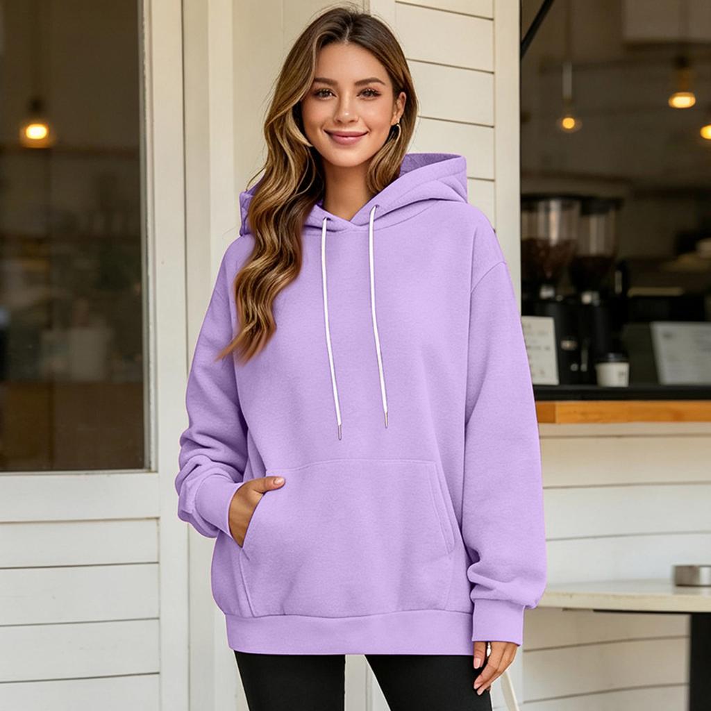 Damen Hoodie mit langen Ärmeln und Ohren-Design Gemütlicher Pullover