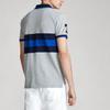 Polo Ralph Lauren Big Pony Stripe Embroidered Short Sleeve Polo Shirt Men tops Gray 710784714-001