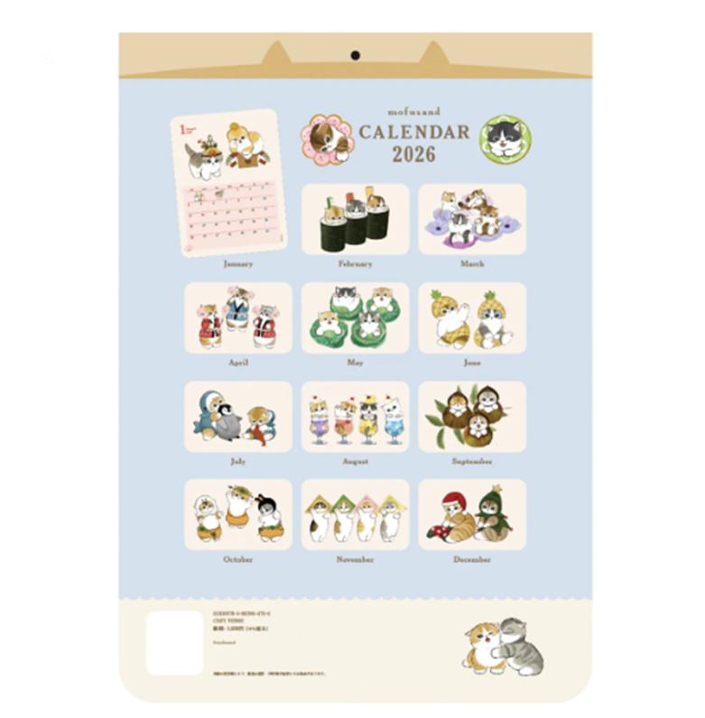 Mofusand Calendar 2026 Japan NEW
