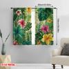 2 Stück, 2D-Flachdruck Fenstergardine Tropical Bloom Vielseitiges Polyester (ohne Stange) Geschenke Verwendung für Schlafzimmer Wohnzimmer Fenster