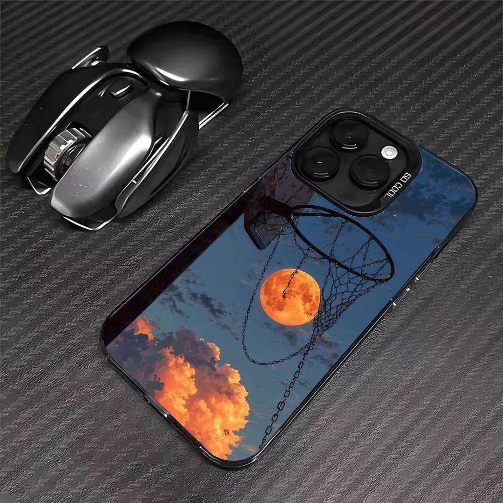 Basketball Basket Phone Case For iPhone 17 16 15 14 13 12 11 Pro Max XS Max 7 8 Plus Shockproof Silicone Matte Cover