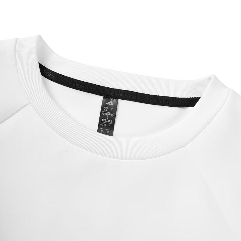 Adidas FW25 Loose Short Round Neck Pullover Sweatshirt Women sweatshirt KC2193