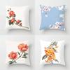 Floral Pattern Pillowcase Lotus Cherry Blossom Cushion Cover 45x45cm Waist Sofa   Room Aesthetic Home Decoration
