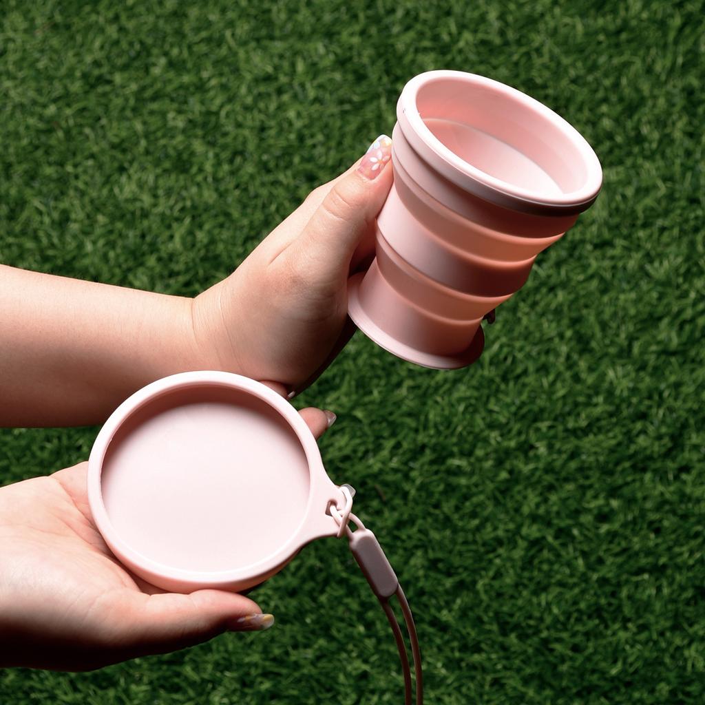 Silicone Folding Water Cup Portable Travel Outdoor Cup High Temperature Resistant Easy Storage Retractable Mini Water Cup