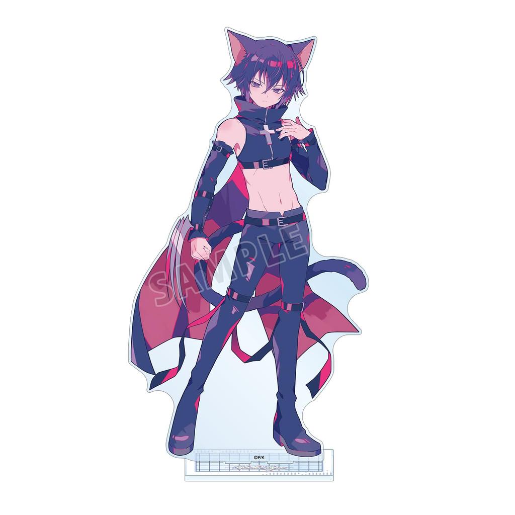 Shugo Chara Yumenouchi Illustration Black Lynx Character Ver. Extra Large Acrylic Stand