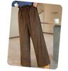 XHK2553 Large Winter Maillard Style Corduroy Pants - Elastic Waist, Retro, Plus Size