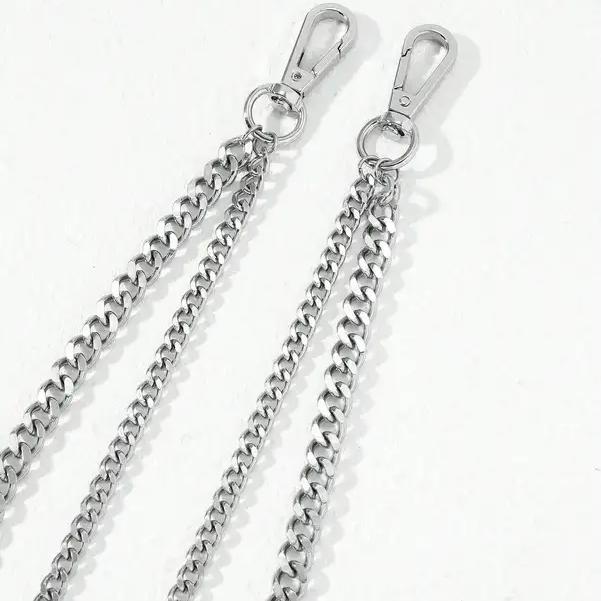 1pc Men's Fashion Punk Style Minimalist Stainless Steel Pant Chain Accessory for Daily Wear