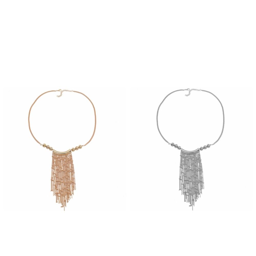 Multi-layer Long Sweater Chain Tassel Bead Bohemian Style Necklace Tassel Long Necklace  Party