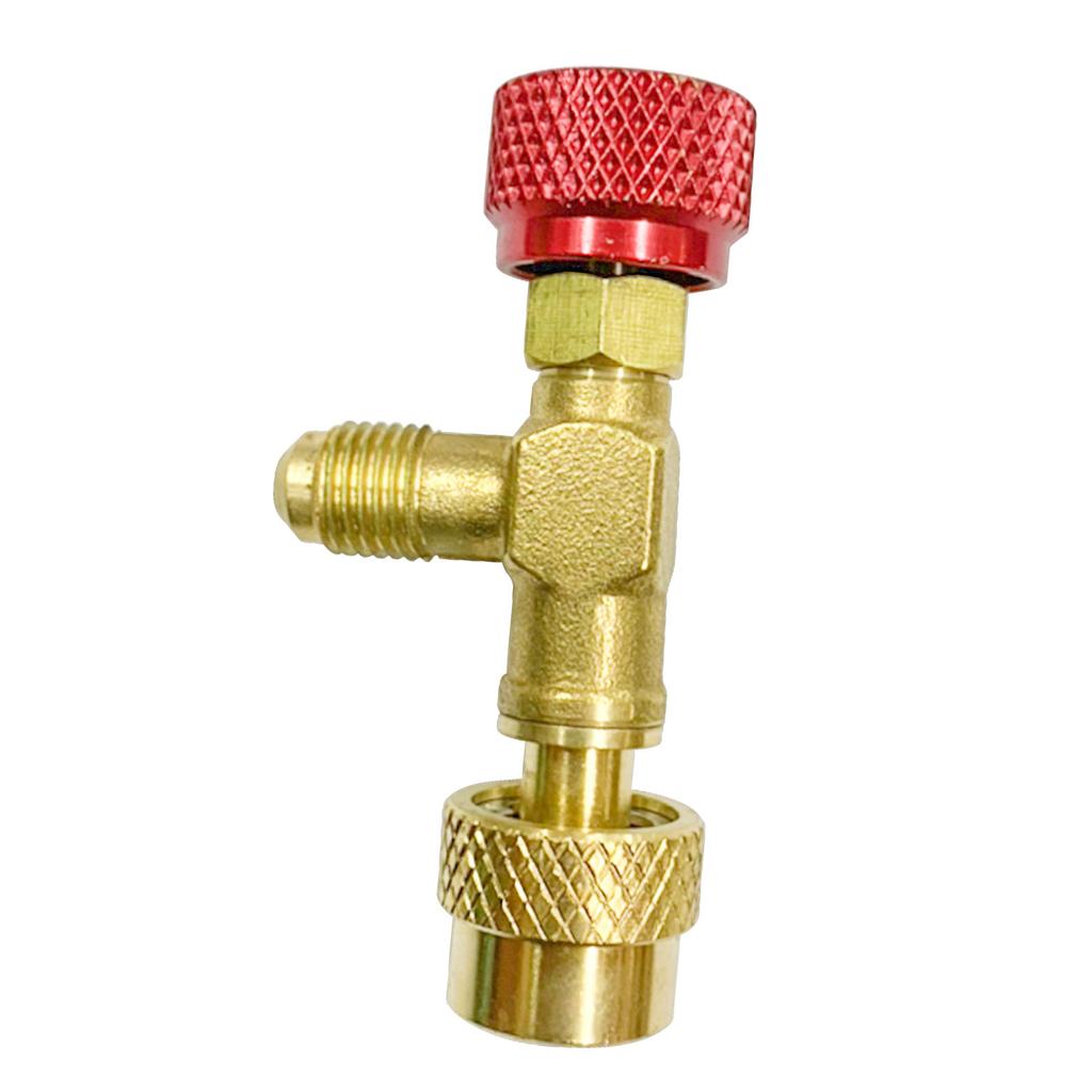 Fluoride Safety Valve Metal Air Conditioning R410 Refrigerant Charging Valve for Maintenance