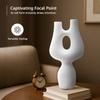 Abstract Ceramic Figurine | A Statement Piece for Modern Home Décor | Unique & Artistic Charm | Pack of 1, White