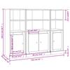 Highboards 3 pcs Concrete Gray Particleboard