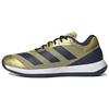 Adidas Adizero Fastcourt Comfortable Trendy Non-Slip Durable Lightweight Low-Top Volleyball Shoes Unisex Sneakers Black Gold HP4309