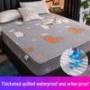 Quilted Waterproof Fitted Sheet - Thick Cotton Incontinence & Simmons Mattress Protector Dust Cover.