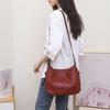 Cowhide Shoulder Women's Bag Large Capacity Messenger Tote Bag Mommy Bag Fashionable Simple Shopping Bag