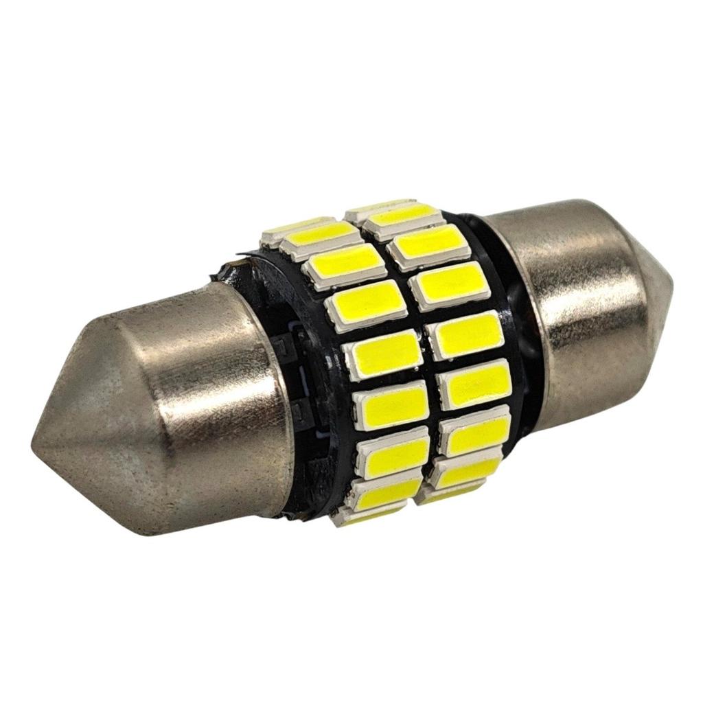 2 Pcs C3W 28mm LED Bulb SV8.5 12V CANBUS 250lm White Strong Off-Road