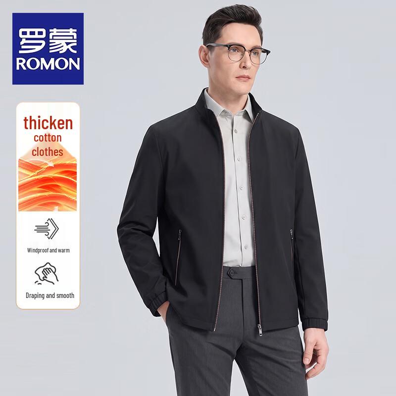 ROMON Men's Business Casual Padded Jacket