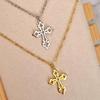 New Hollow Cross Pendant Necklace for Women - Simple Clavicle Chain Necklaces for Women - Trendy Jewelry
