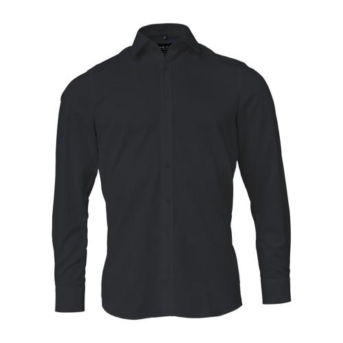 Marvelis Mens Poplin Slim Long-Sleeved Shirt
