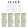Pack of 8 Outdoor Curtain Weights Sturdy Canvas Wrap Waterproof Designs for Outside Shower Curtains and Tablecloths