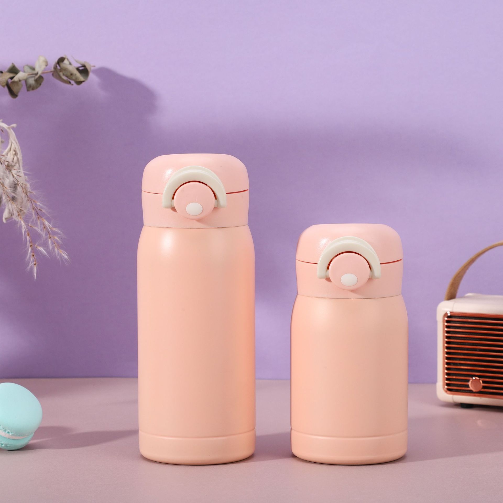 

Insulated Cup with High Aesthetic Value and Simple Design Stainless Steel Temperature Locking Design 320ml розовый