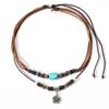 Retro Chinese Style Floral Woven Pendant Chain Necklace