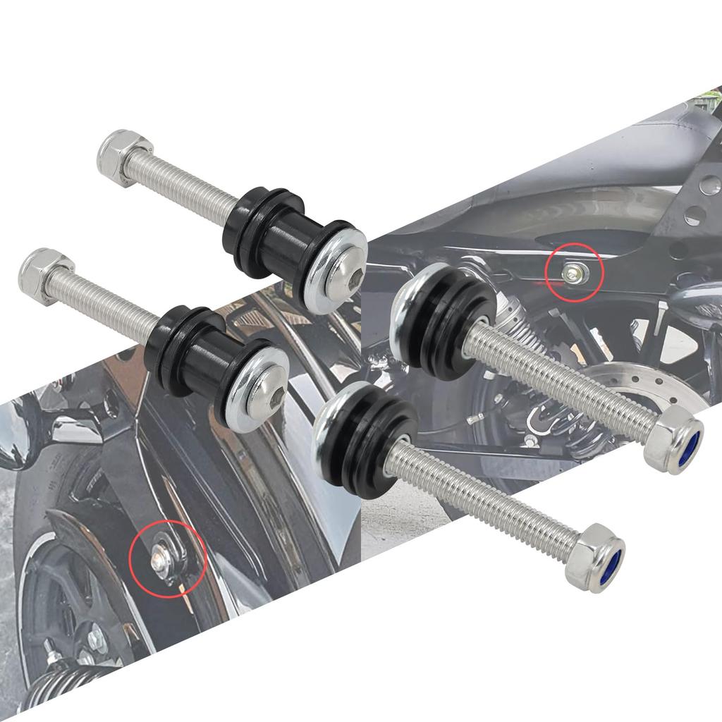 HCmotorku Motorcycle Sissy Bar Backrest Detachable Backrest Docking Hardware Mounting Screws for Harley Sportster