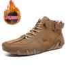 Large size warm octopus men's shoes high top men's sports and leisure shoes Martin boots cotton shoes