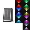 Automatic Lighting Solar Wall Lamp Up and Down IP65 Waterproof Atmosphere Decoration Spotlights Energy Saving Wall-mounted