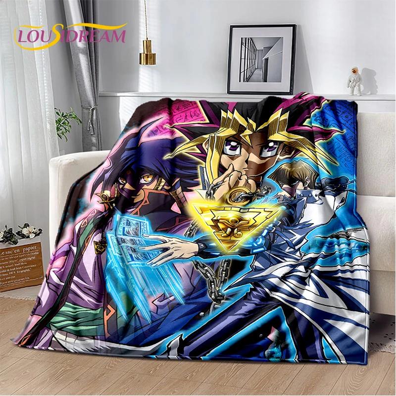 29 Style Yu-Gi-Oh Blue Eyes Dragon Monster Gold Card Cartoon Game Soft Blanket,Soft Throw Blanket for Home Bedroom Bed Sofa Gift