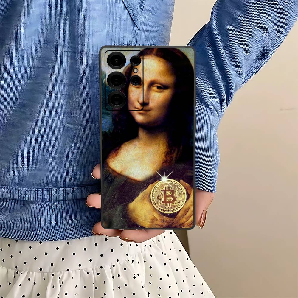 Bitcoin Retro Logo Phone Case For Samsung S 24 Fe 25 Ultra Plus 20 Lite 21 30 22 23 24 22 Ultra 5G Fundas