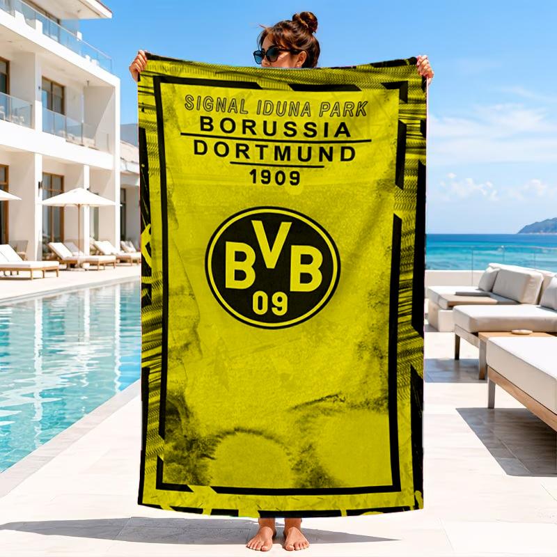 09 Football Club Beach Towel, Microfiber Beach Towel, Perfect For Pool, Beach, Travel, Home Decor Beach Party Fan gifts