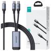 Cable Joyroom Speedy Series S-A21 2in1 USB-C - USB-C / USB-C 100W 1.5M - Black