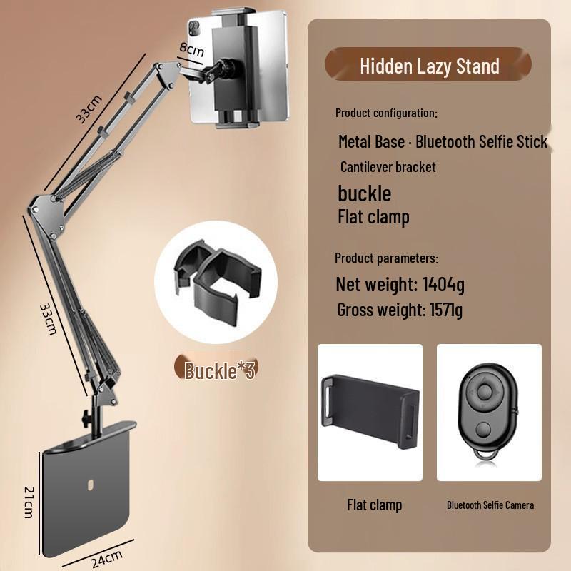 Portable Tablet Stand for Bedside and Desktop Viewing