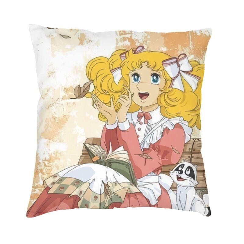 

Girls Comics Animation Candy Candy Nordic Throw Pillow Covers Bedroom Decoration Cushions for Sofa 30cmx30cm