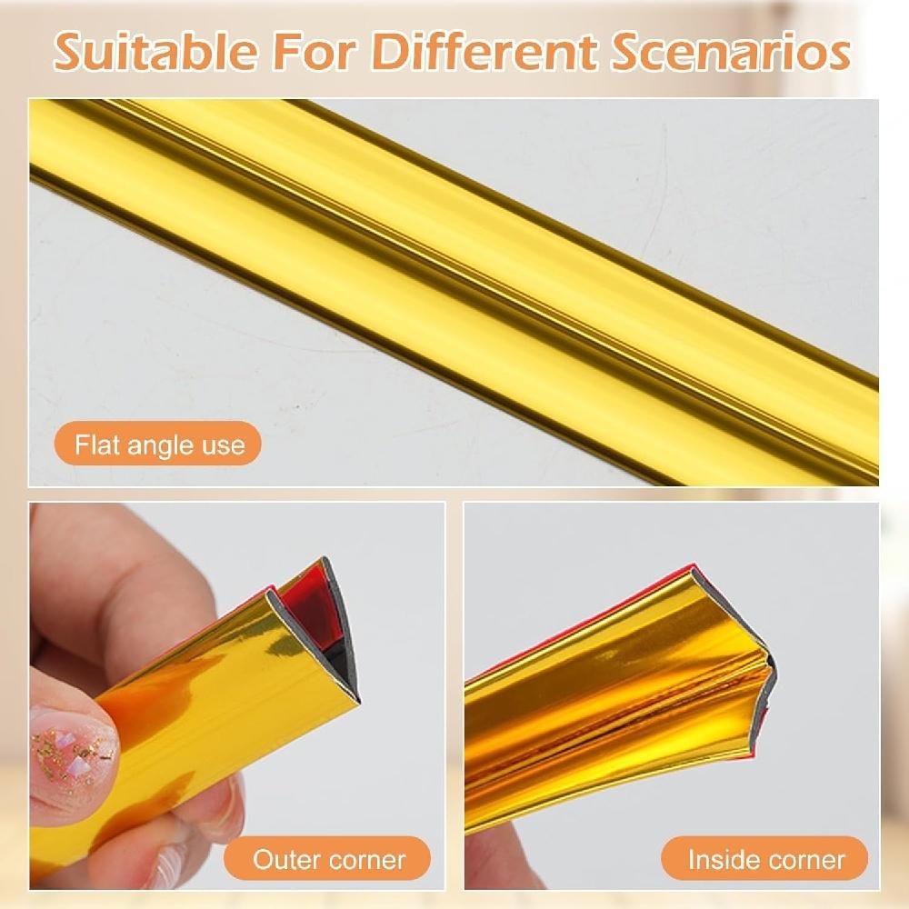 1PC 1m/2m/3metersX2cm PVC Self-Adhesive Decorative Strip Wall Sticker Anti Collision Tape Bumper Guard Strip Furniture Edge Wall