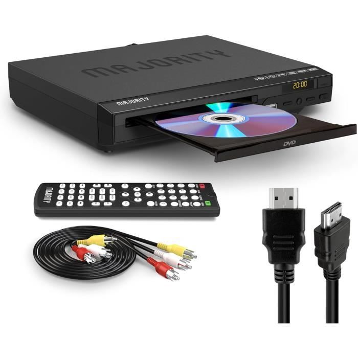 Lecteur DVD - MAJORITY - Multizone 1080P - HDMI Et AV - USB - Télécommande Incluse