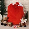 Red Velvet Red Santa Claus Gift Bags Large Capacity Santa Claus Bags  for Christmas