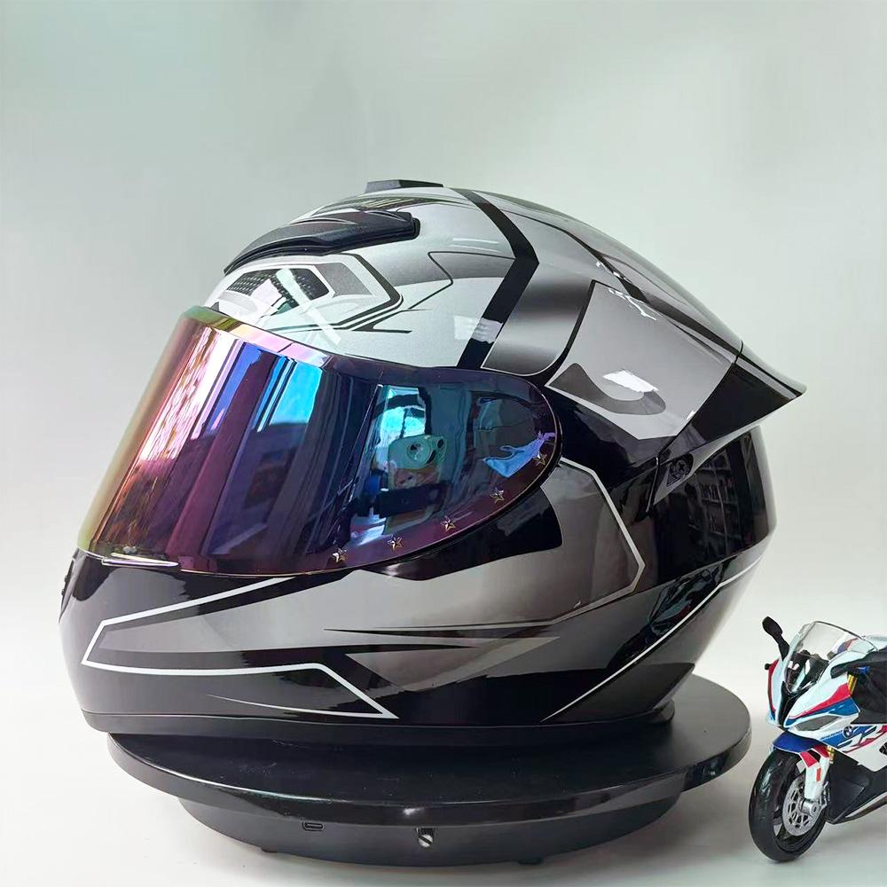 DOT Certified Motorcycle Helmet Unisex Full Face Winter Warm Electric Bike Safety Cap for Men And Women