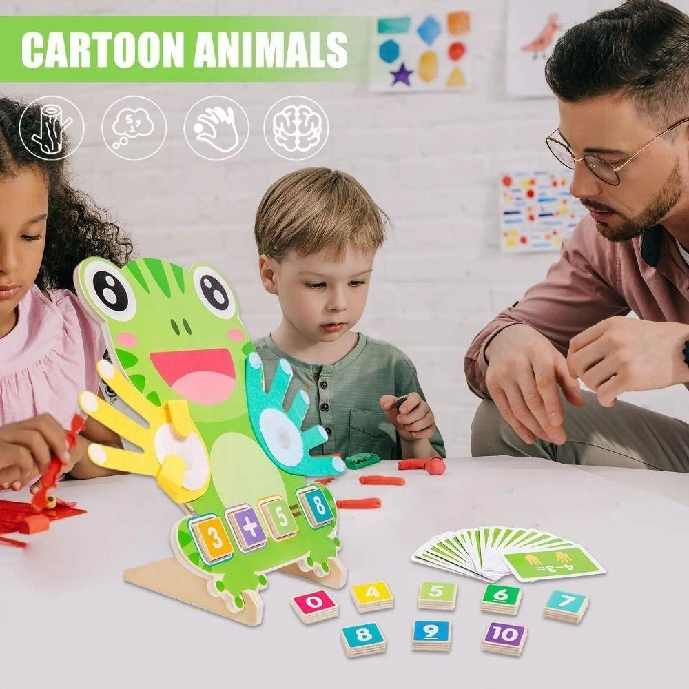 Montessori Frog Finger Operation Kids Toy Children Counting Toys  Kindergarten Kids