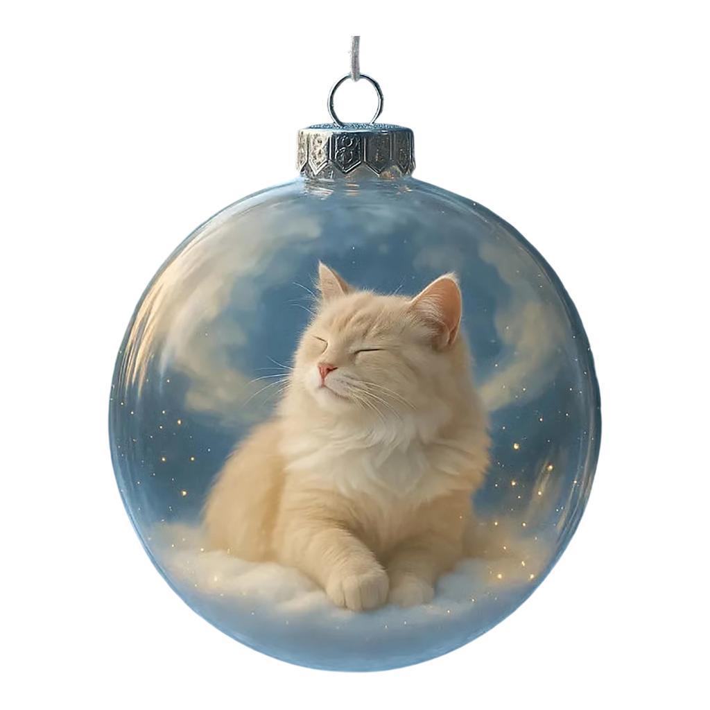 Cute Christmas Ball Ornament Themed Christmas Tree Decoration Hanging Ornament