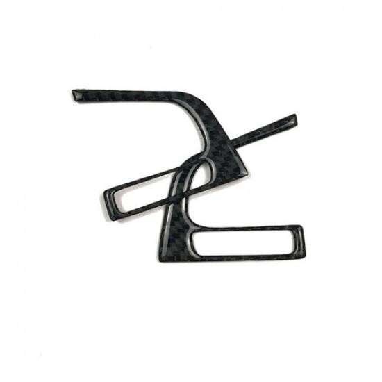 Carbon Fiber Interior Steering Wheel Cover Trim 2PCS For Subaru Forester 16-2018