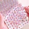 24 Sheets/set DIY Nail Sticker Self Adhesive Cartoon Cup Stickers Multifunctional Soft Embossed Sticker Book