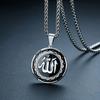 Vintage Islamic Order of Allah Pendant Necklaces for Men Women Punk Style Casual Sports Jewelry Gift