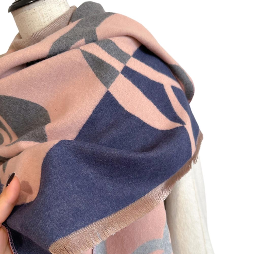 Cashmere Scarf For Women,Thick Warm Winter Blanket,Vintage Pattern Scarfs,Super Soft Pashmina Shawls Wraps For Winter Autumn