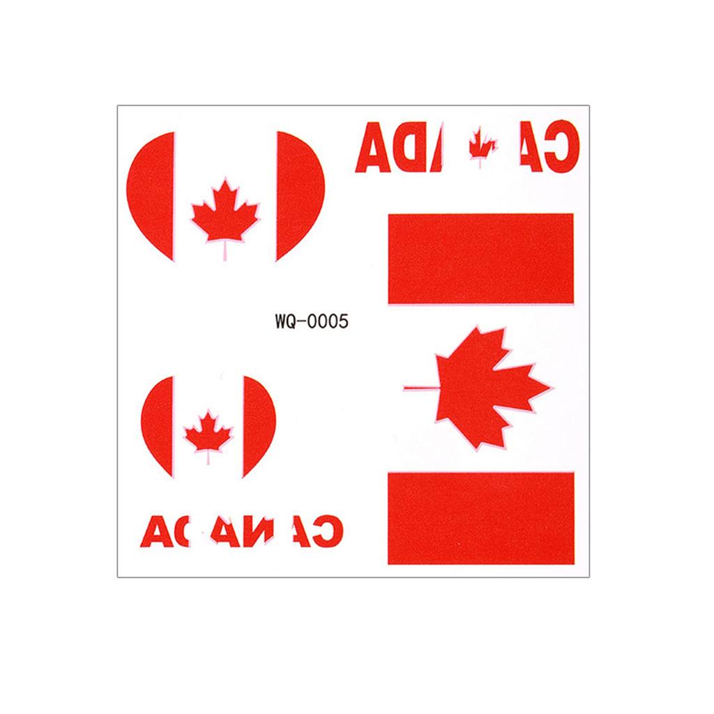 40 Sheets Country Flag Face Stickers Waterproof Tattoo Stickers Flag Face Tattoo for Football Fans Sports Events Party Supplies
