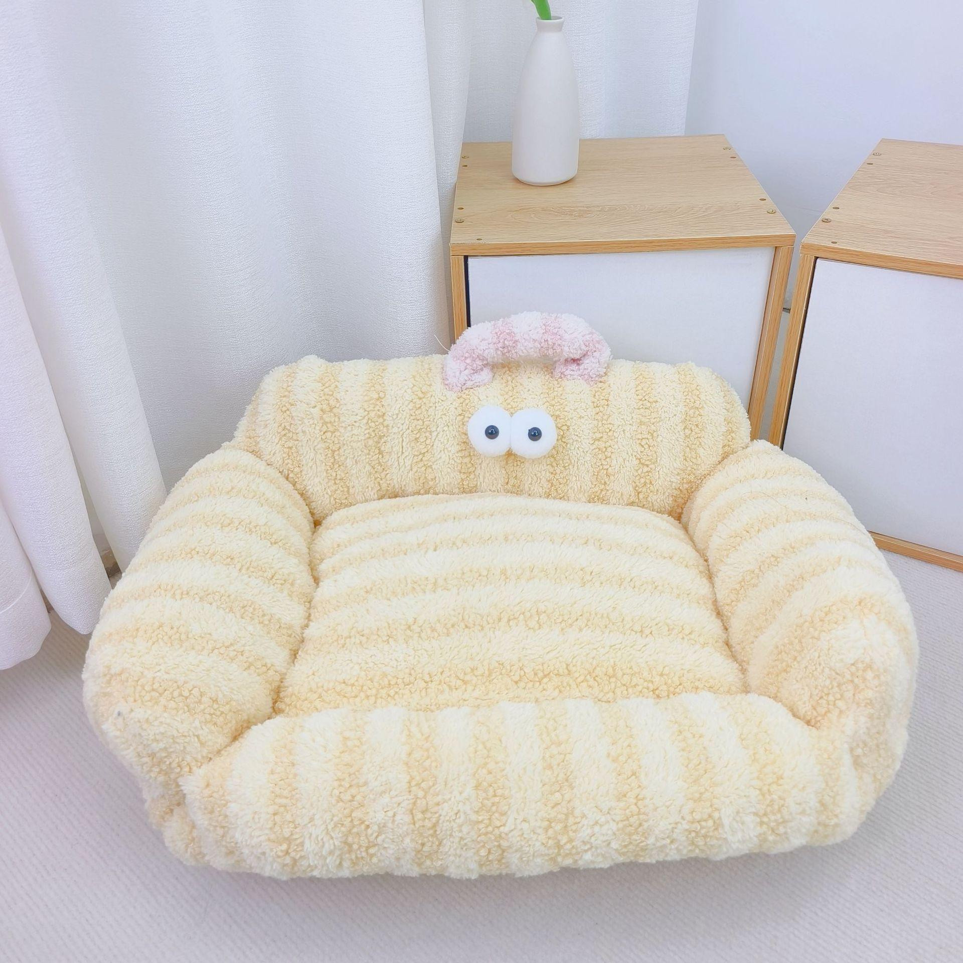 

Большие глаза наполнитель для домашних животных диван для домашних животных утолщенный квадратный наполнитель для дивана для кошек и собак наполнитель для кошек и собак наполнитель для домашних животных 50*60CM