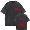 Lustige Debi Tirar Mas Fotos DTMF Vintage gewaschene T-Shirts Bad Bunny Sommer Oversized T-Shirt Hohe Qualität Baumwoll-T-Shirt